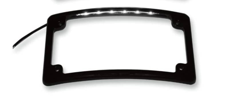 Custom Dynamics LPF-Rad-B-LP Kennzeichenrahmen (Radius-Stil) schwarz von Custom Dynamics