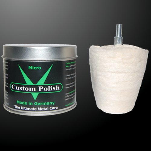 CUSTOM POLISH Micro Polierset 400g Chrompolitur Alu Politur Felgenpolitur + Polieraufsatz in Kegelform CUSTOM POLISH Micro Polierset 400g Chrompolitur Alu Politur Felgenpolitur + Polieraufsatz in Kegelform von Custom Polish