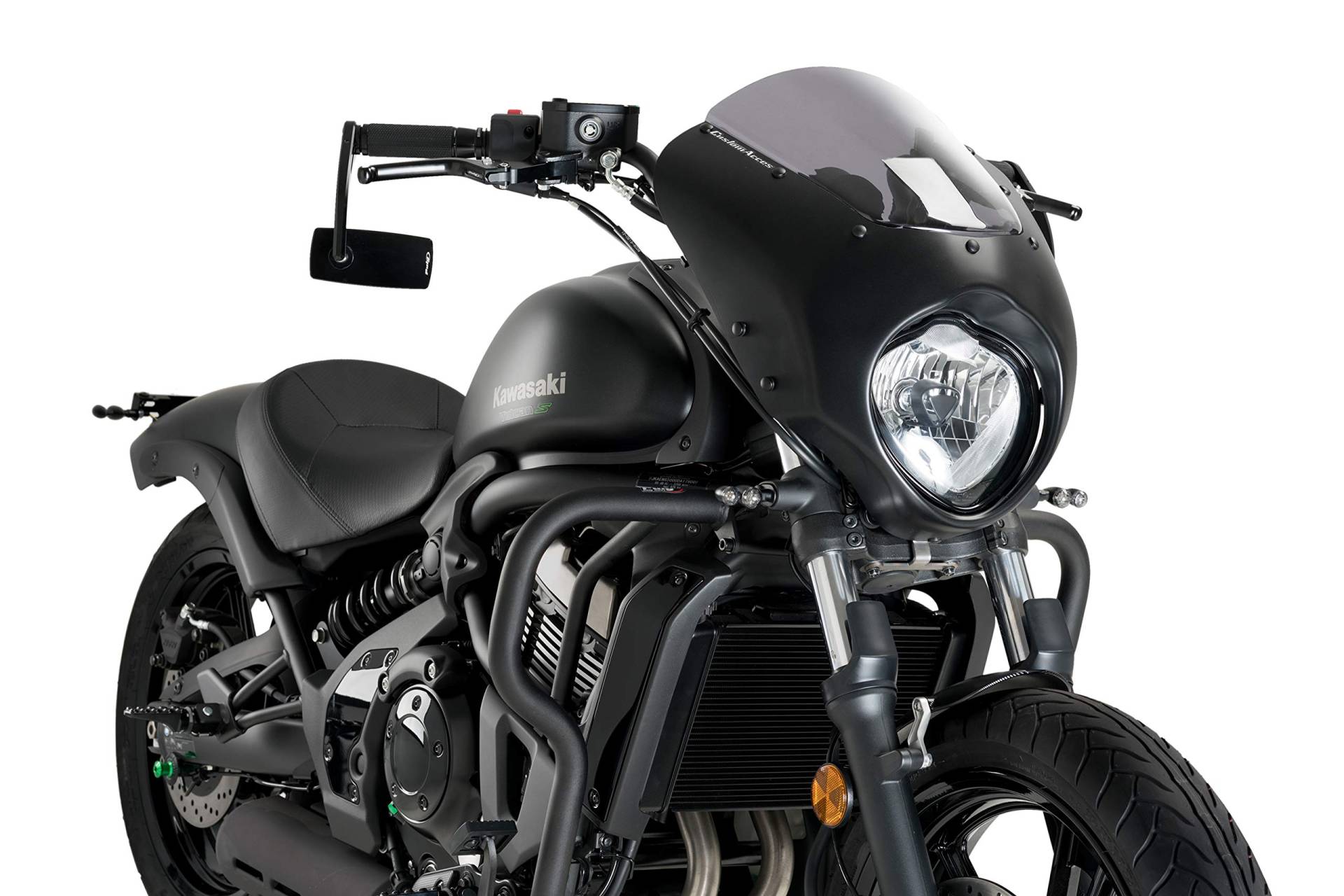 Verkleidungscheibe Modell Dark Night Getönt PUIG ref.21108H für Kawasaki Vulcan S 17'-22', Kawasaki Vulcan S Café 17'-22' von Customacces