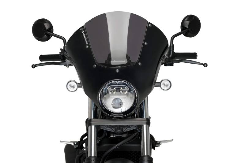 Customacces Verkleidungscheibe Modell Dark Night Stark Getönt Puig ref.21102F für Honda CMX 500 Rebel 20'-22' von Customacces