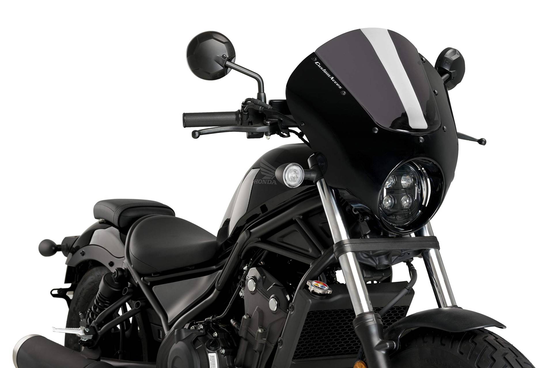 Customacces Verkleidungscheibe Modell Dark Night Getönt Puig ref.21102H für Honda CMX 500 Rebel 20'-22' von Customacces