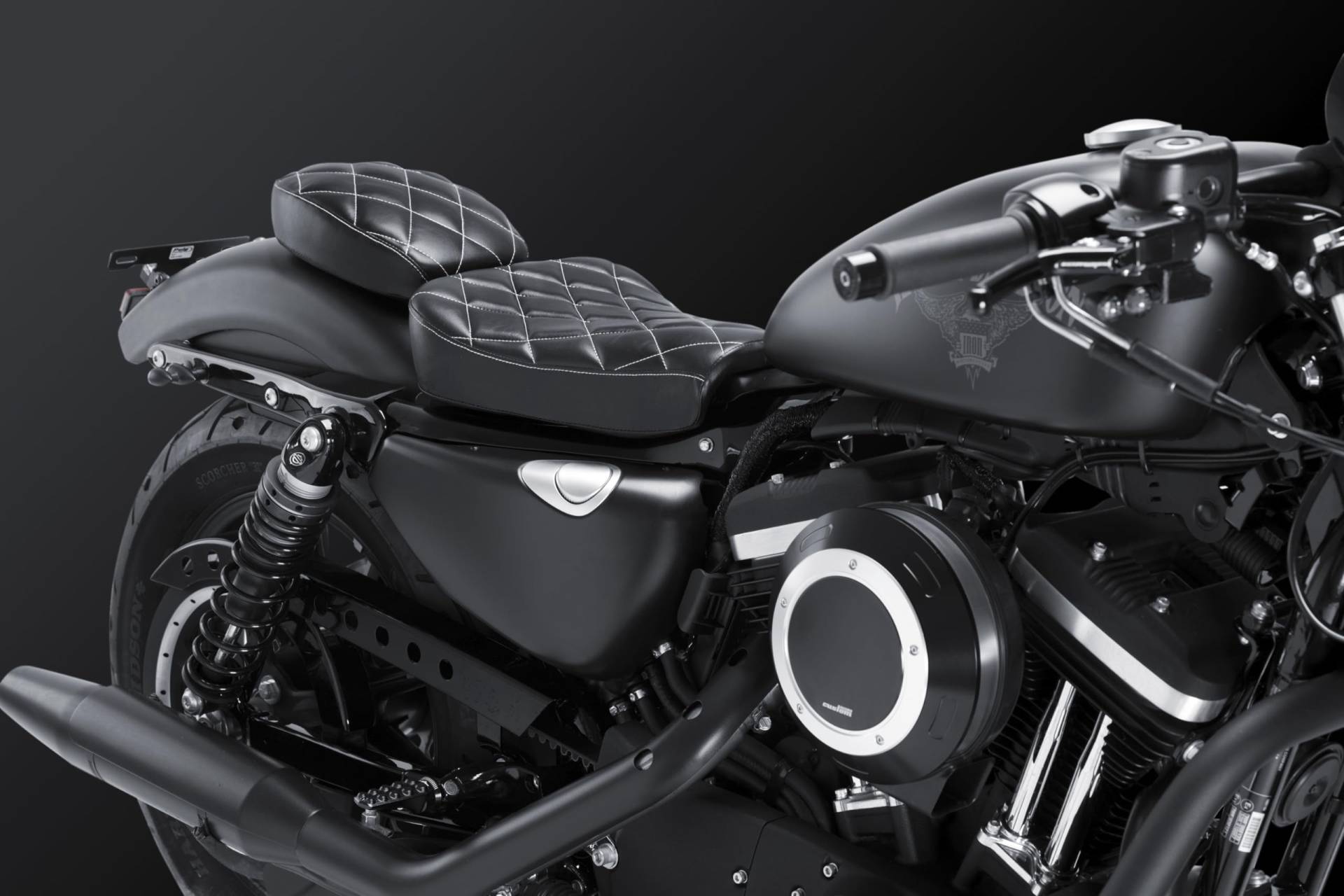 Customacces Fahrgast Sattel Saltillo Modell SI0009N Harley Davidson, Schwarz Customacces Fahrgast Sattel Saltillo Modell SI0009N Harley Davidson, Schwarz von Customacces