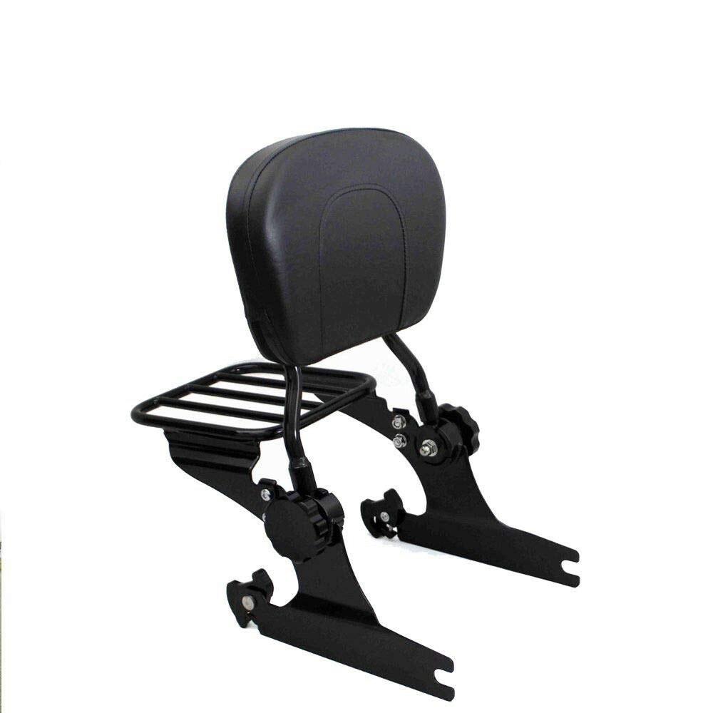 Customacces Rückenlehne mit Abnehmbarer Gepäckträger Schwarz Harley Davidson Softail FLSTF 00'-17' Customacces Rückenlehne mit Abnehmbarer Gepäckträger Schwarz Harley Davidson Softail FLSTF 00'-17' von Customacces