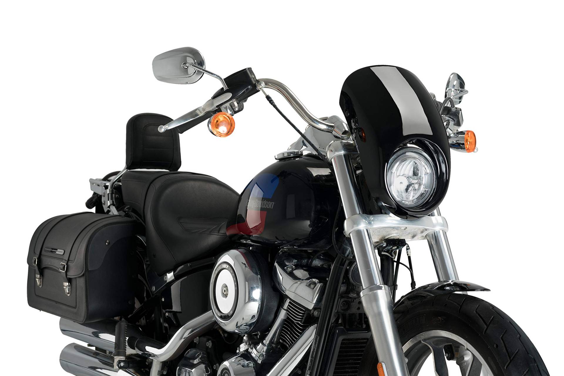 Customacces Verkleidungscheibe Anarchy Puig ref.21082N für Harley Davidson Softail Low Rider FXLRS 17'-19' von Customacces