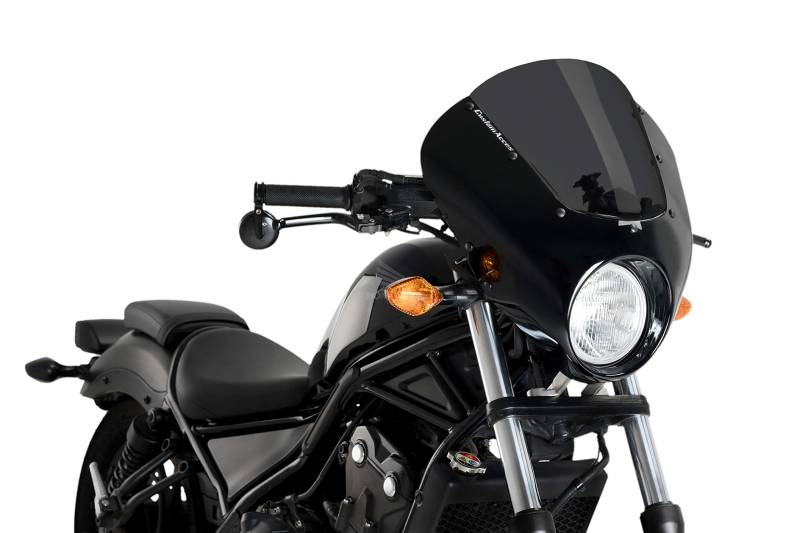 Customacces Verkleidungscheibe Modell Dark Night Stark Getönt Puig ref.21100F für Honda CMX 500 Rebel 17'-19' von Customacces