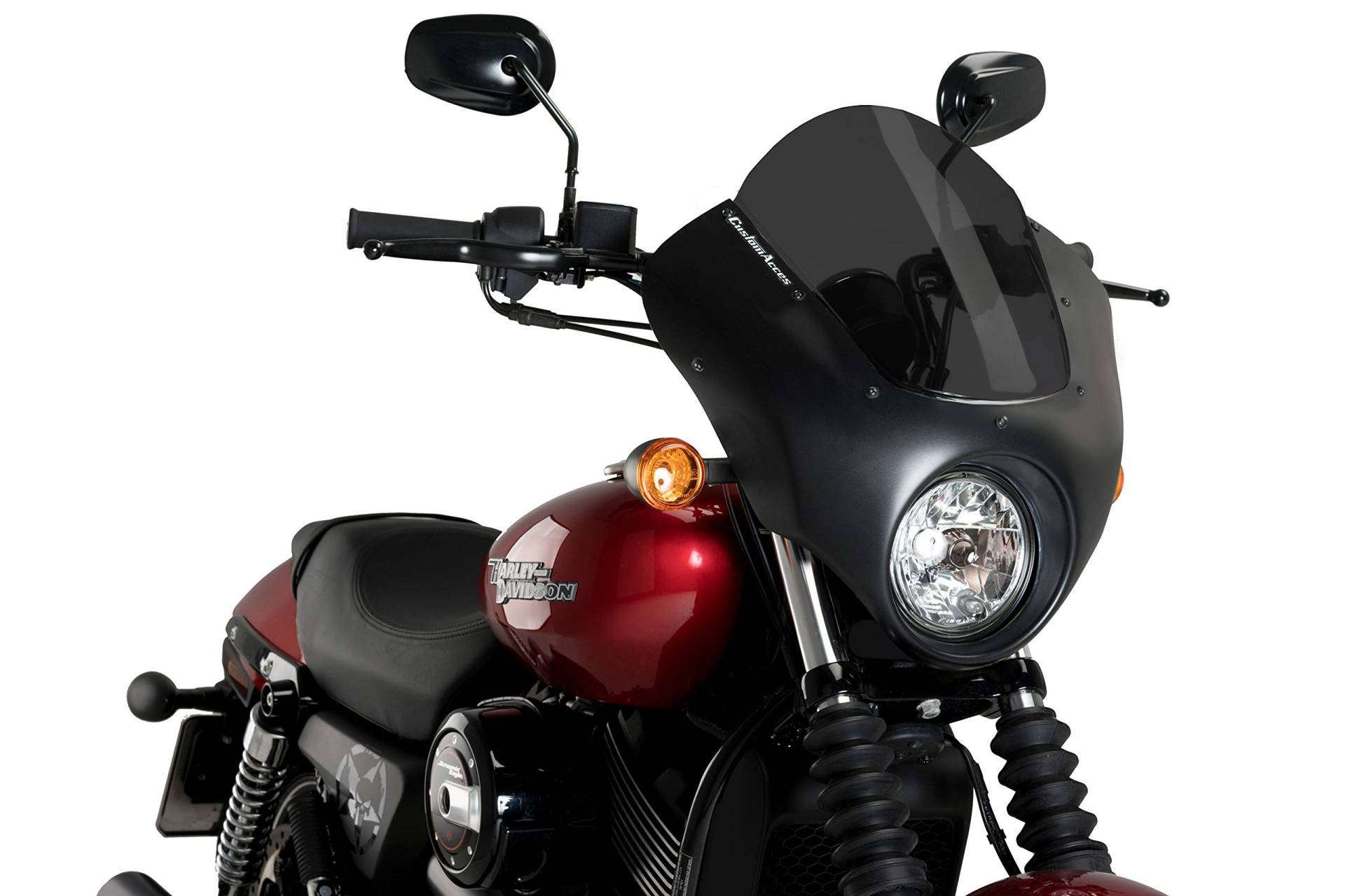 Customacces Verkleidungscheibe Modell Dark Night Stark Getönt für Harley Davidson Street 750 17'-19' Customacces Verkleidungscheibe Modell Dark Night Stark Getönt für Harley Davidson Street 750 17'-19' von Customacces