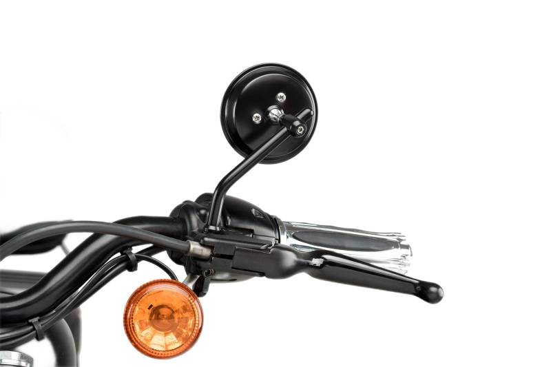 Lenkerendenspiegel passend für Chopper/Custombike, Dallas Model“ für Harley-Davidson-Motorräder von 1982 bis heute von Customacces