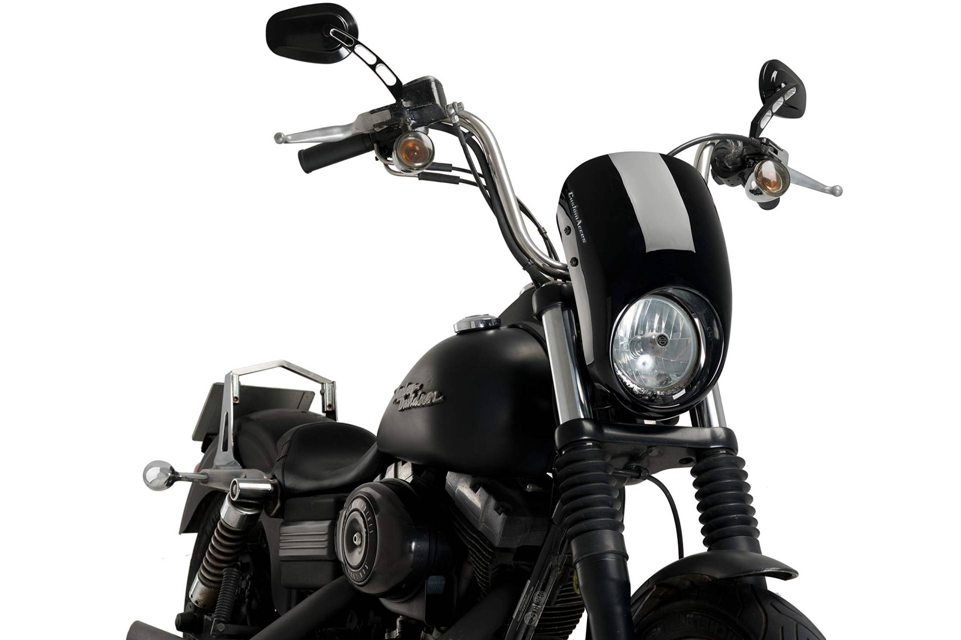 Verkleidungscheibe Free Spirit Modell Schwarz Customacces für Harley Davidson Dyna Fat Bob 08'-17' Verkleidungscheibe Free Spirit Modell Schwarz Customacces für Harley Davidson Dyna Fat Bob 08'-17' von Customacces