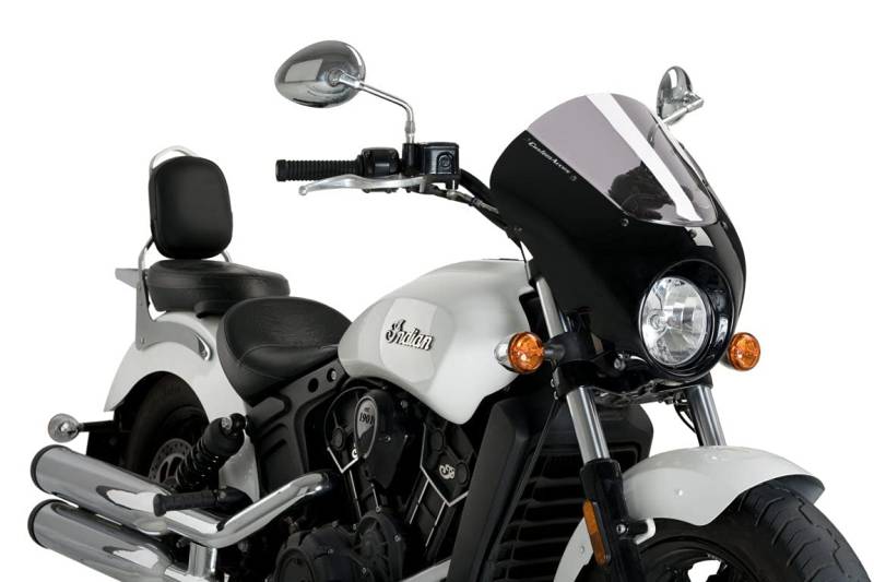 Verkleidungscheibe Modell Dark Night Getönt für Indian Scout 15'-21', Indian Scout Bobber Sixty 16'-21', Indian Scout Sixty 16'-21' von Customacces