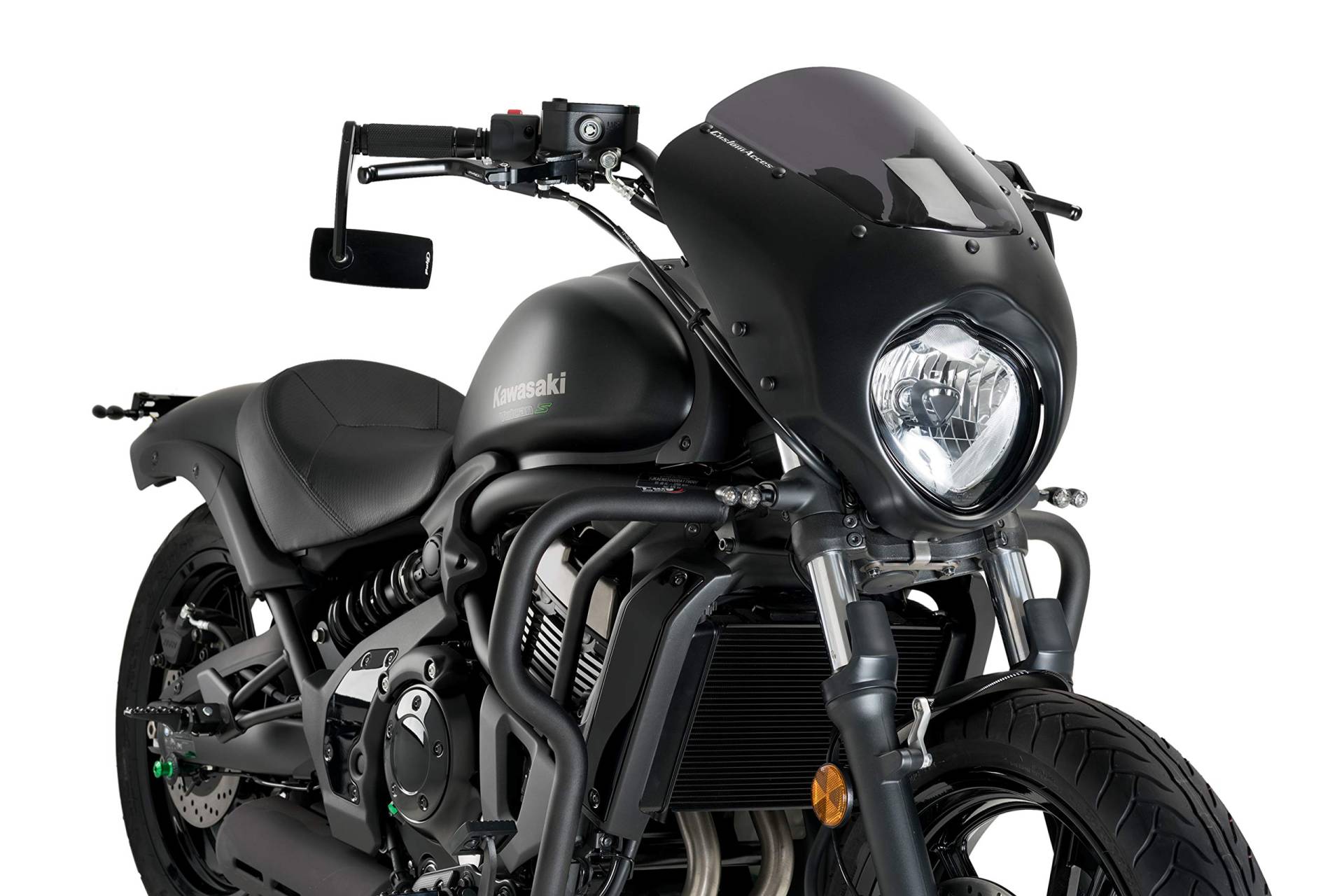 Verkleidungscheibe Modell Dark Night Stark Getönt für Kawasaki Vulcan S 20'-22', Kawasaki Vulcan S Café 17'-22' Verkleidungscheibe Modell Dark Night Stark Getönt für Kawasaki Vulcan S 20'-22', Kawasaki Vulcan S Café 17'-22' von Customacces