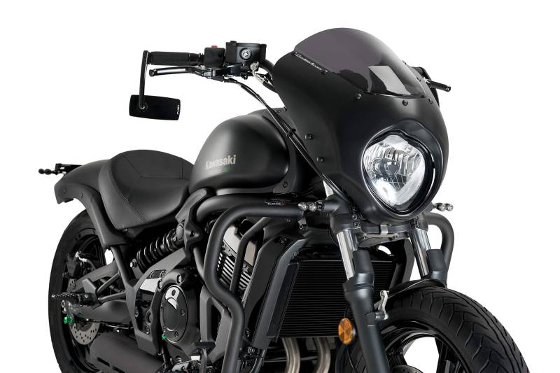Verkleidungscheibe Modell Dark Night Stark Getönt für Kawasaki Vulcan S 20'-22', Kawasaki Vulcan S Café 17'-22' von Customacces