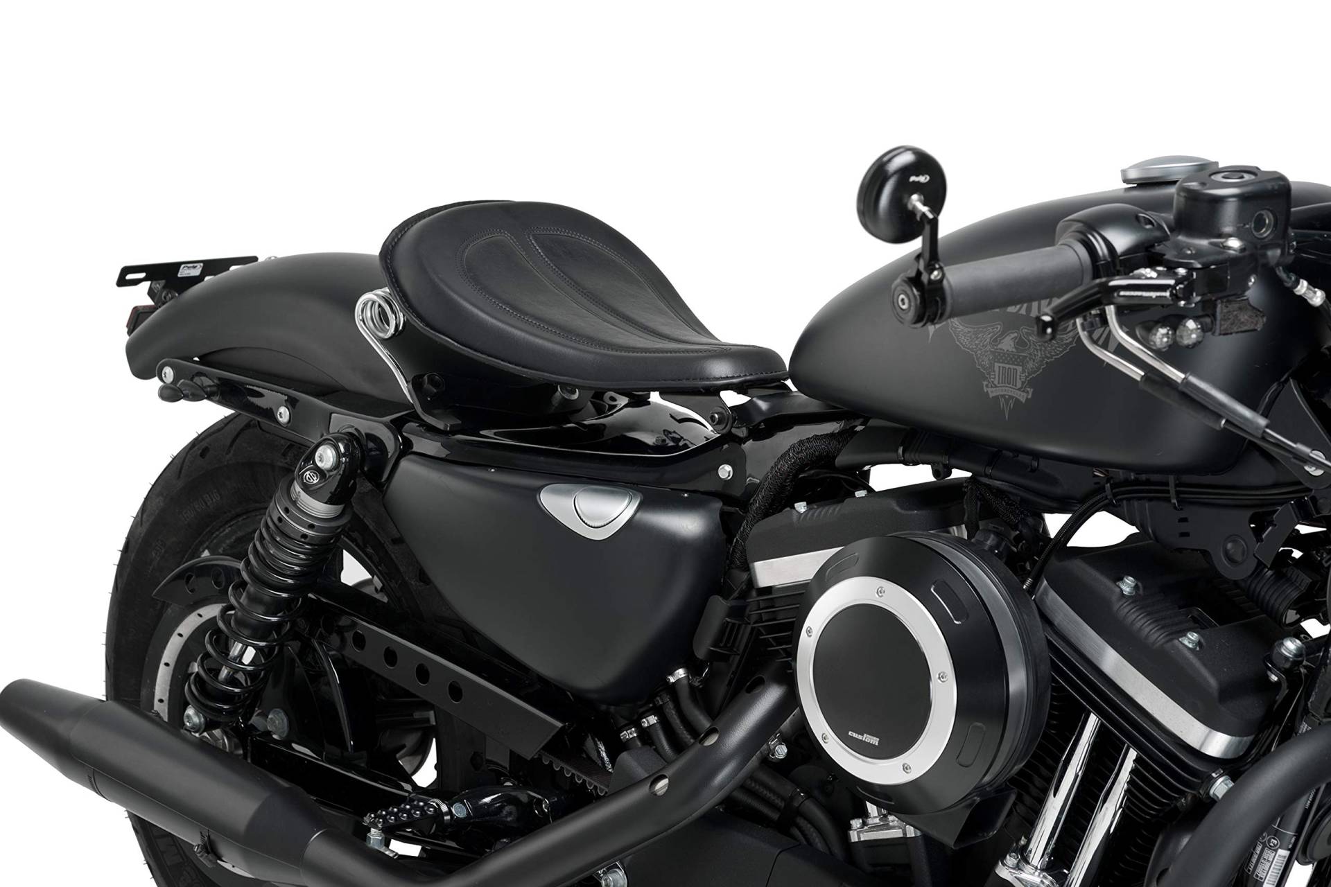Customacces Solo Rider Spring Seat Columbia Modell SI0005N Harley Davidson Sportster von Customacces