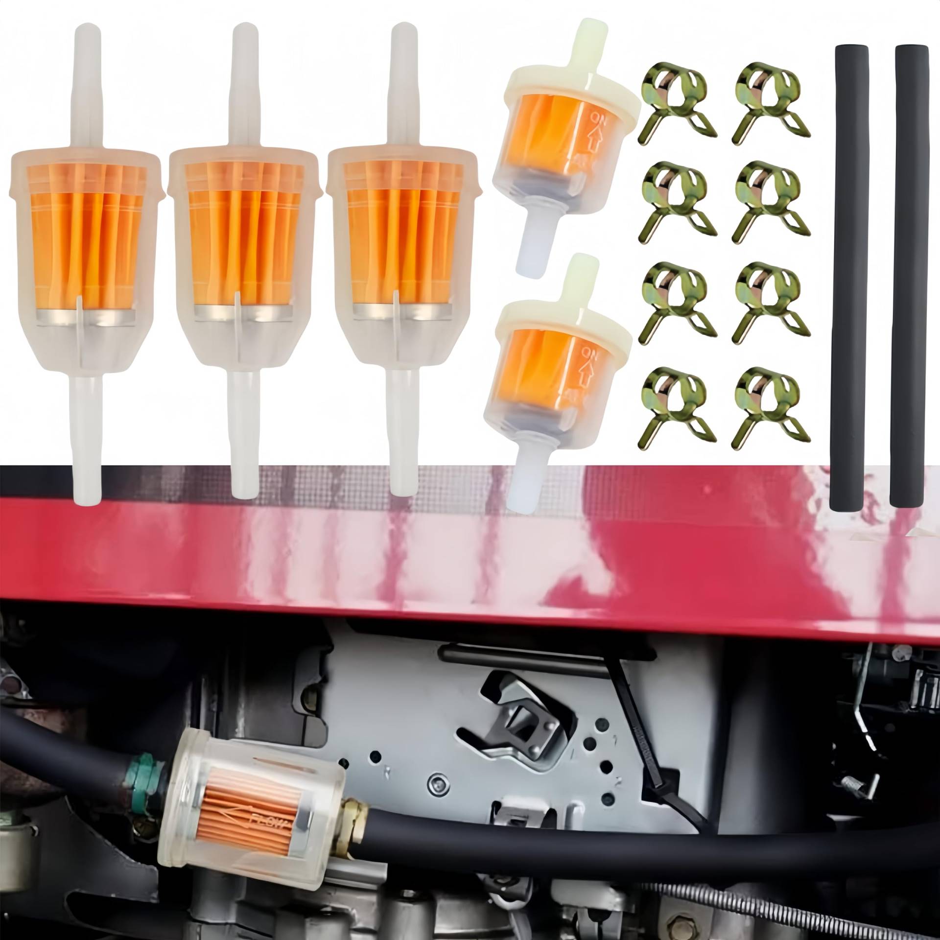 Cutiolly Benzinschlauch Kit,Benzinschlauch Motorrad Kraftstofffilter Schlauch Kit,Kraftstofffilter Leitung Federklemmen Set,5 Benzinfilter,2 Benzinschlauch,8 Schlauchschellen,Benzinschlauch Ölleitung Cutiolly Benzinschlauch Kit,Benzinschlauch Motorrad Kraftstofffilter Schlauch Kit,Kraftstofffilter Leitung Federklemmen Set,5 Benzinfilter,2 Benzinschlauch,8 Schlauchschellen,Benzinschlauch Ölleitung von Cutiolly