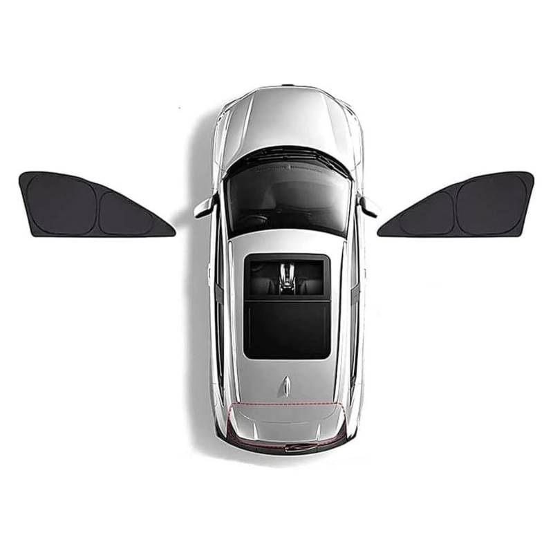 Auto-Seitenfenster-Sonnenschutz FüR Fo-rd Kuga (CX482) Titanium/X/ST Line 2019-2023, Vorne Hinten Sonnenblende Uv Schutz Staubschutz Sonnenblende ZubehöR,A/2 Front Doors von CutuLi