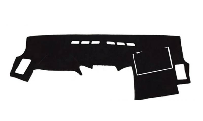 Auto Dash Mat Für Fortuner AN50 AN60 2005-2015 Auto Dashmat Dashmat Matten Sonnenschutz Pad Instrumentenplattform Teppich Auto Dashboard Cover(Schwarz) von Cvgffs