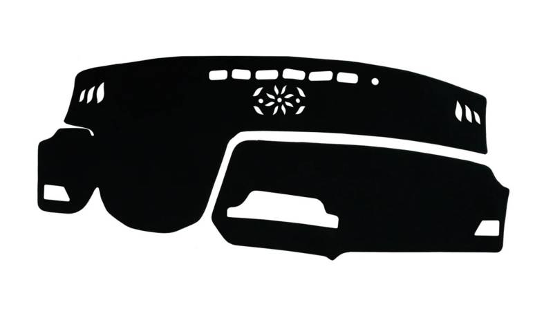 Auto Dash Mat Für Lexus RX350 RX450H 2016 2017 2018 2019 2020 2021 2022 LHD Polyester 2 Teiliges Schwarzes Armaturenbrett Dash Mat Sonnenschutz Pad Auto Dashboard Cover von Cvgffs