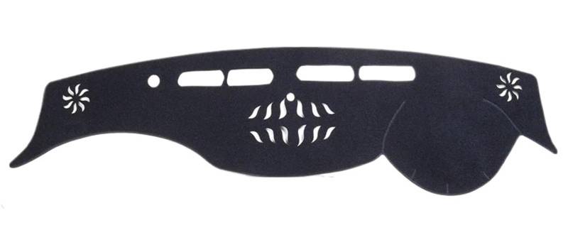 Auto Dash Mat Für Nissan Für Patrol Y62 Für Armada 2010-2017 2018 2019 2020 2021 2022 Auto Armaturenbrettmatte Sonnenschutz Schutzteppich Armaturenbrettmatte Auto Dashboard Cover(RHD Black) von Cvgffs