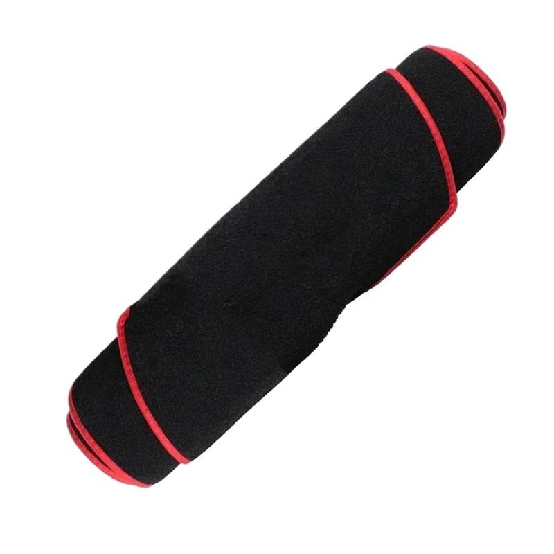 Auto Dash Mat Für Nissan Navara NP300 Für Frontier D23 2015-2021 Auto Dashboard Abdeckung Dashboard Matte Teppich Pad Sonnenschirm Cape Kissen Auto Dashboard Cover(Red Edge) von Cvgffs