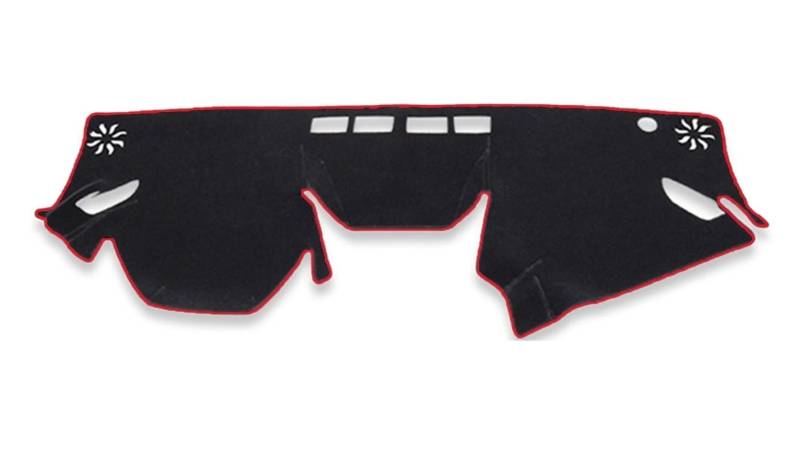 Auto Dash Mat Für Subaru Für Impreza XV Für Crosstrek 2017 2018 2019 Auto Armaturenbrettmatte Sonnenschutz Schutzteppich Armaturenbrettmatte Auto Dashboard Cover(RHD RED) von Cvgffs