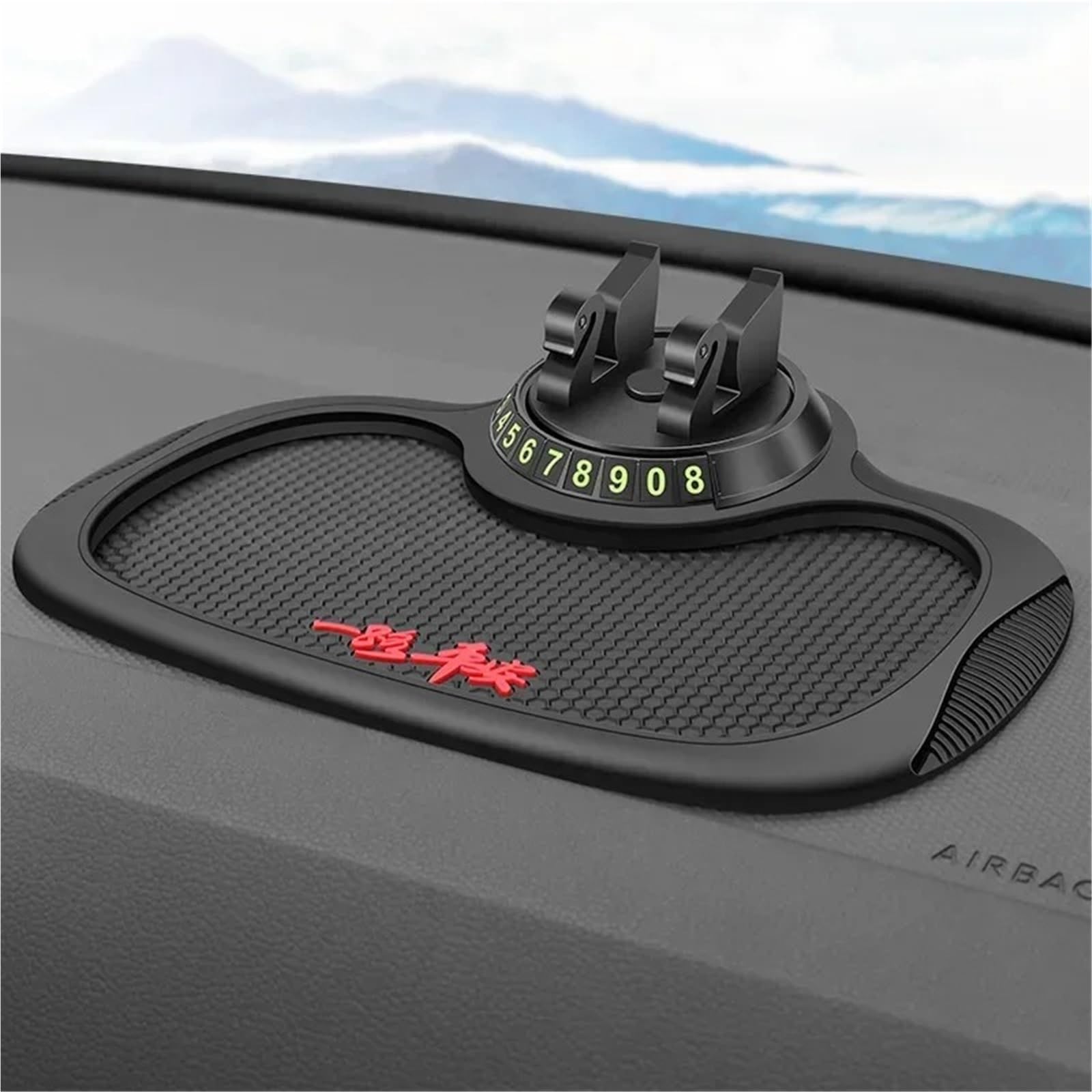 Auto Dash Mat Multifunktionale Auto Antirutschmatte Telefonhalter rutschfeste Klebrige Anti Rutsch Armaturenbrett Telefonhalterung Silikon Pad Matte Auto Dashboard Cover(A) von Cvgffs