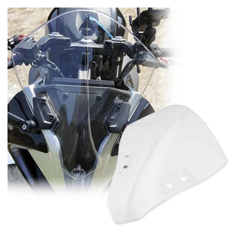 Motorrad Windschutzscheibe Für CFMOTO Für 250SR Für 300SR 2020 2021 2022 2023 Motorräder Windschutzscheibe Windschutz Motorrad Windschild Spoiler(Clear) von Cvgffs