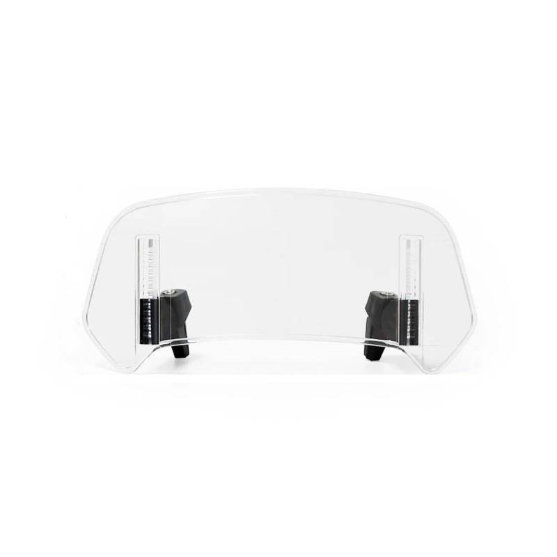 Motorrad Windschutzscheibe Für KAWASAKI Für Suzuki Universal Motorrad Windschutzscheibe Verlängerung Einstellbare Spoiler Clamp-On Windschutzscheibe Deflektor Motorrad Windschild Spoiler(A Small Trans von Cvgffs