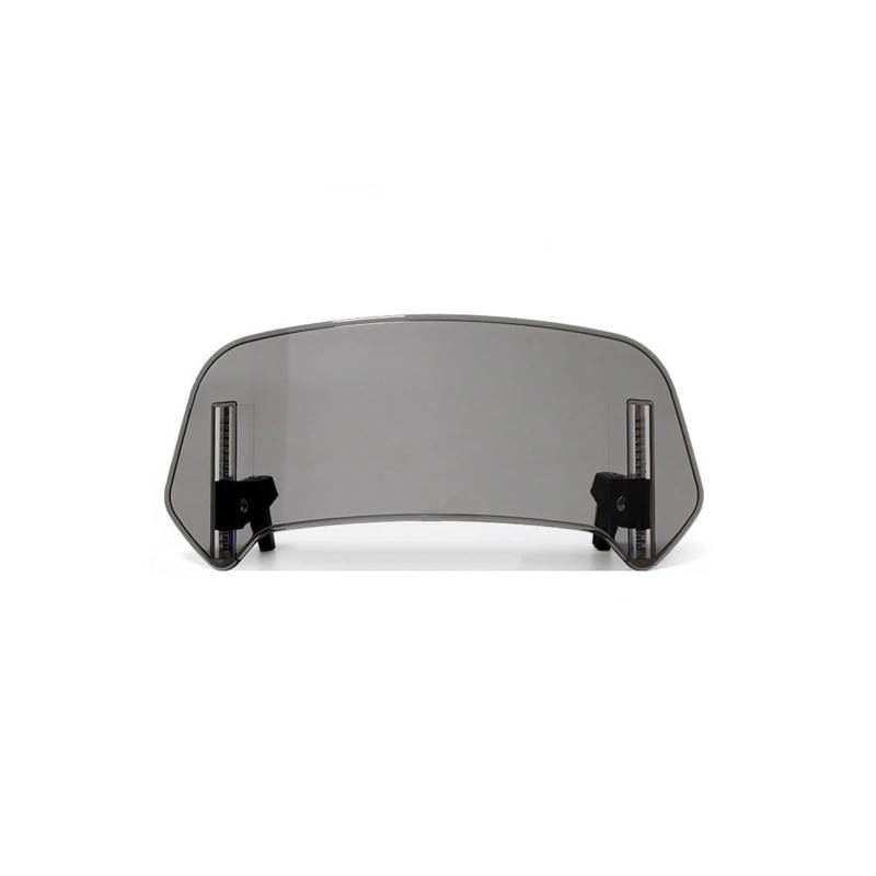 Motorrad Windschutzscheibe Für KAWASAKI Für Suzuki Universal Motorrad Windschutzscheibe Verlängerung Einstellbare Spoiler Clamp-On Windschutzscheibe Deflektor Motorrad Windschild Spoiler(A Small Smoke von Cvgffs