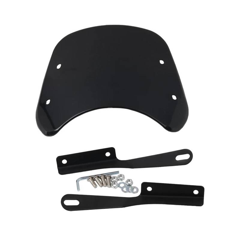 Motorrad Windschutzscheibe Für VOGE 500AC Für Royal Für Enfield 350 Für Meteor Super Für SOCO TC 5-7 Zoll Universal Scheinwerfer Windschutzscheibe Windschutz Windabweiser Motorrad Windschild Spoiler von Cvgffs