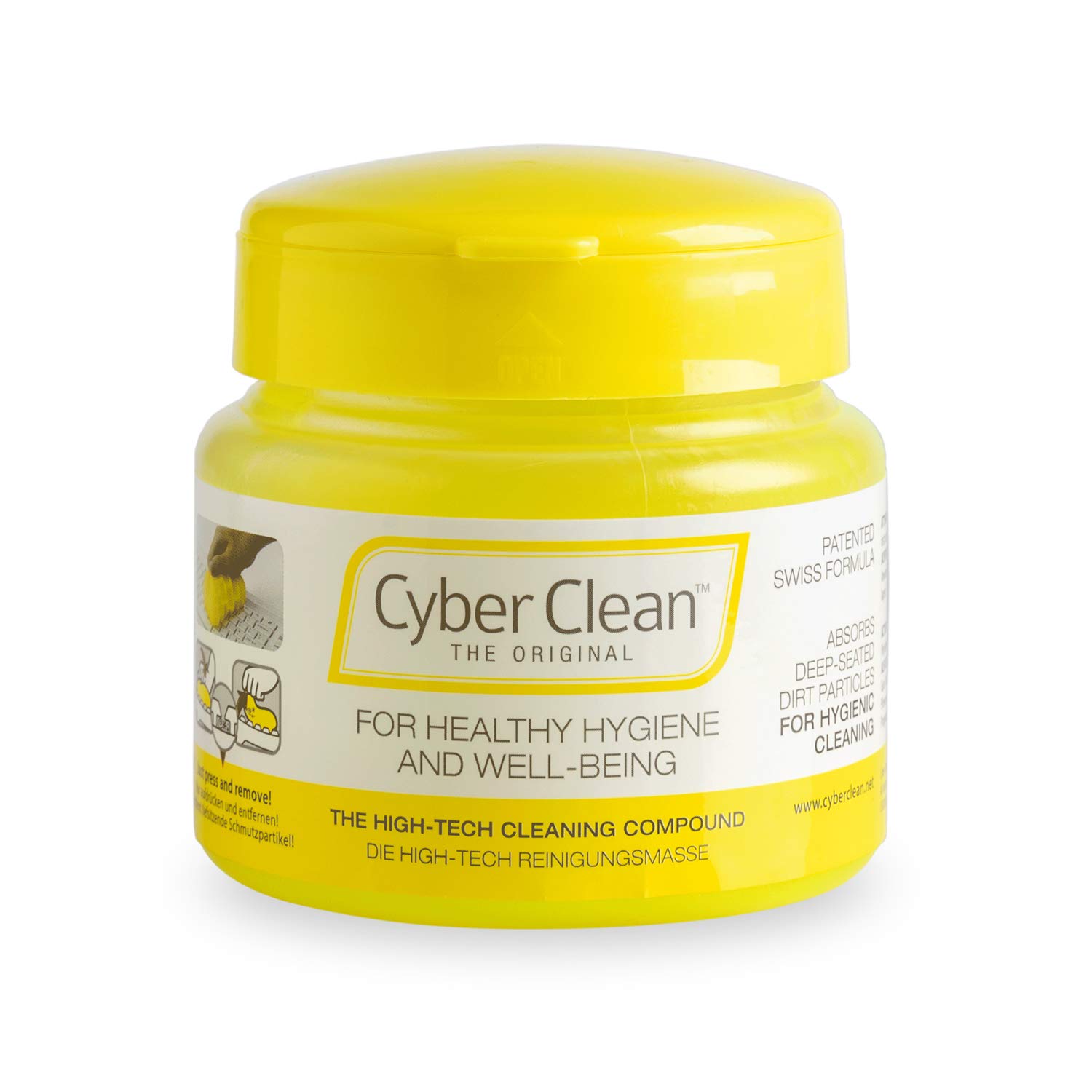 CYBER CLEAN The Original Reinigungsmasse 145g – Reinigungsgel, Staubentferner, Tastaturreiniger für Haushalt, Elektronik & Auto von Cyber Clean