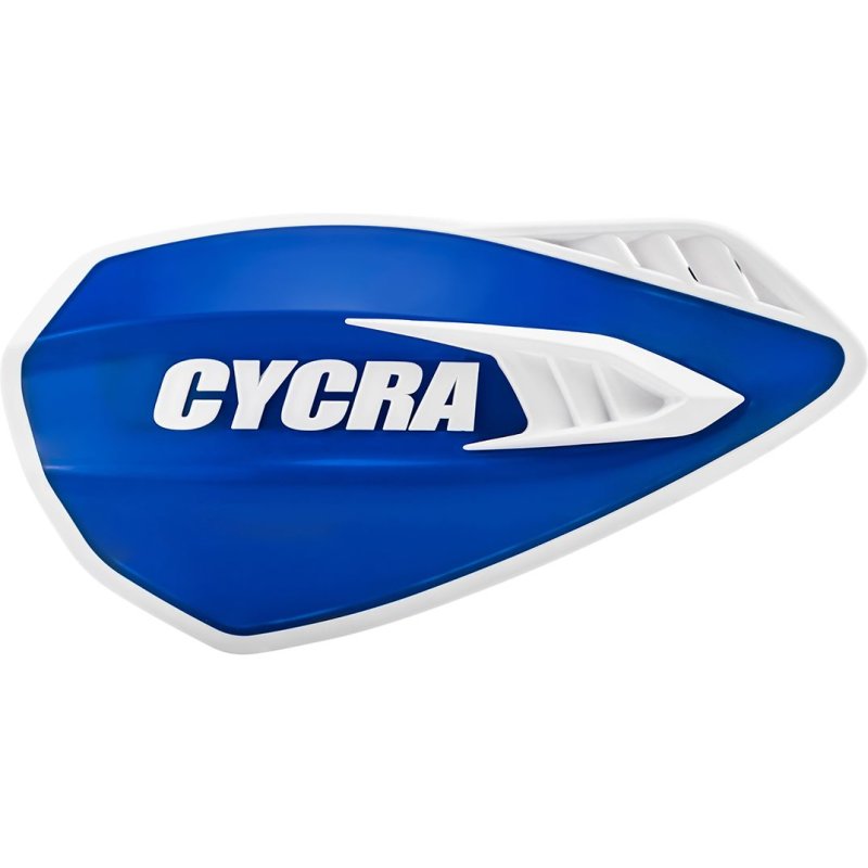 Blue/White Cyclone Handguards von Cycra