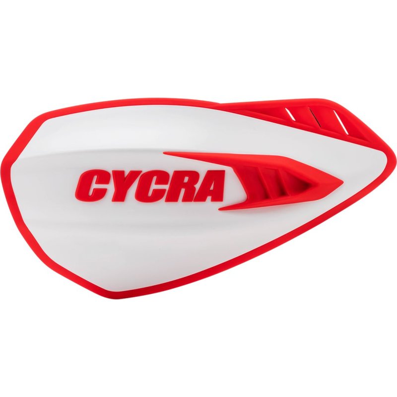 White/Red Cyclone Handguards von Cycra