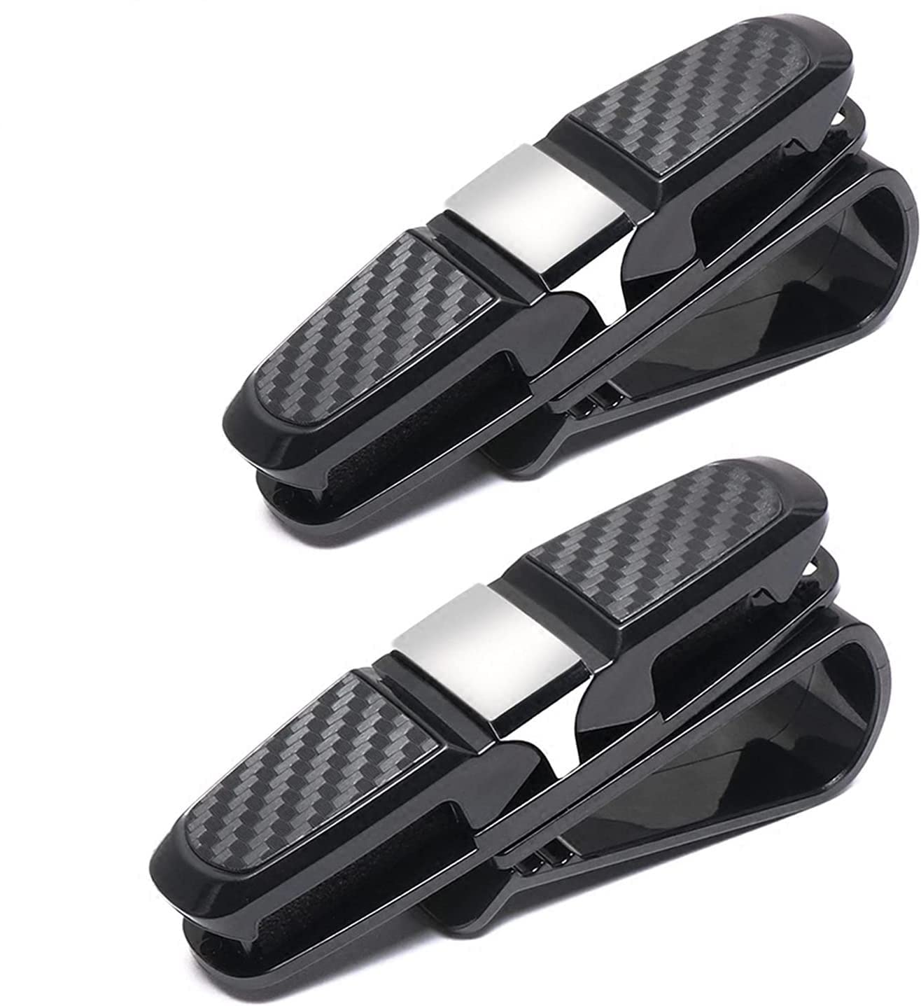 Cyleibe 2 Stück Brillenhalter für Auto, 180° Rotational Sonnenbrillenhalterung Auto, Sonnenbrillen Brillen Brillenständer mit Karten Clip Cyleibe 2 Stück Brillenhalter für Auto, 180° Rotational Sonnenbrillenhalterung Auto, Sonnenbrillen Brillen Brillenständer mit Karten Clip von Cyleibe