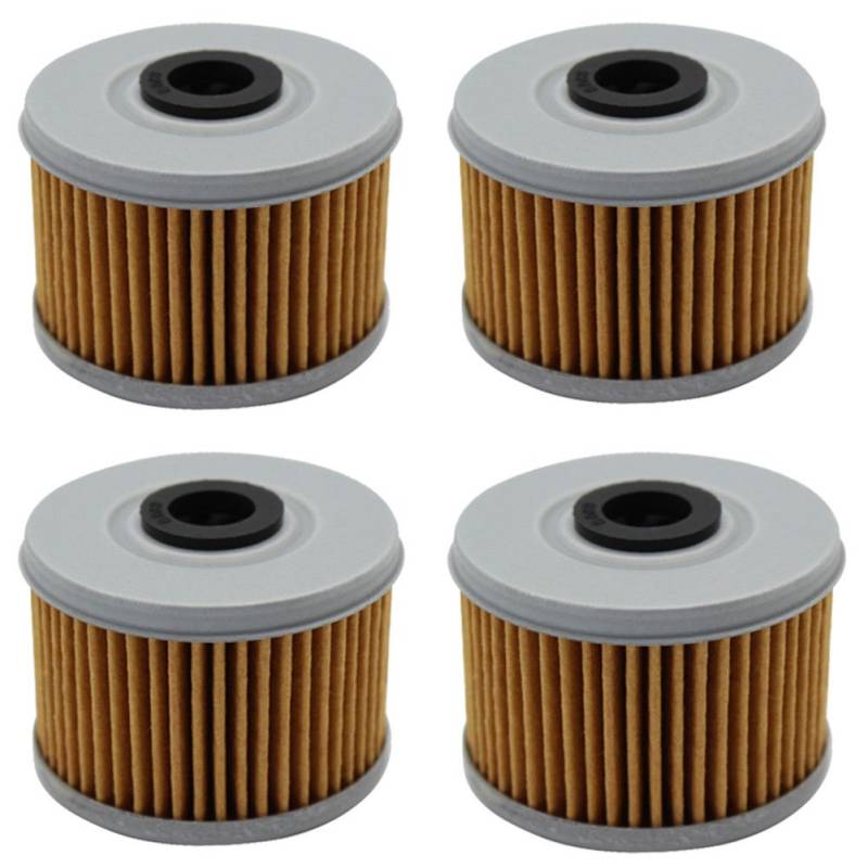 Cyleto Ölfilter für VT125 C VT125C SHADOW 125 1999 2000 2001 2002 2003 2004 2005 2006 2007 2008(4 Stück) von Cyleto