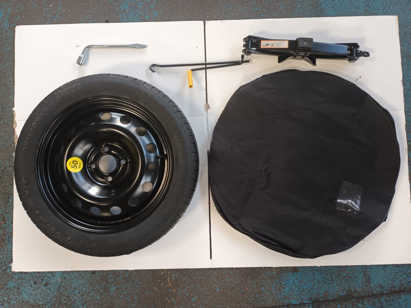 D'ANGELO 1988 Ersatzrad, 40,6 cm, passend für Suzuki IGNIS Baleno Swift (nicht Sport), mit Wagenheber, Schlüssel und Tasche von D'ANGELO 1988