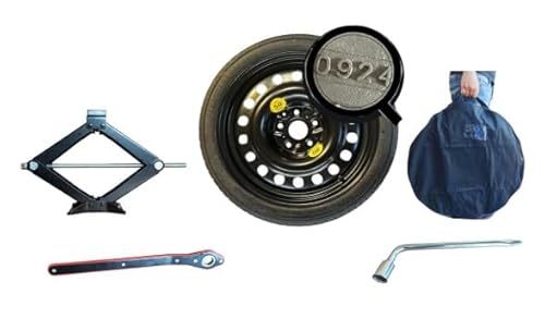 Ersatzrad 16 Zoll 145/90 R16 kompatibel mit Dacia DUSTER, RENAUL-T CAPTUR 2020>, NISSAN QASHQAI 2014> mit Wagenheber, Schlüssel, Tasche Ersatzrad 16 Zoll 145/90 R16 kompatibel mit Dacia DUSTER, RENAUL-T CAPTUR 2020>, NISSAN QASHQAI 2014> mit Wagenheber, Schlüssel, Tasche von D'ANGELO 1988