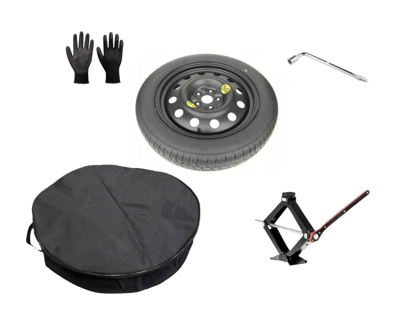 Ersatzrad-Set 18 Zoll, kompatibel mit Jaecoo 7 mit Wagenheber, Schlüssel, Handschuhe und Tasche 155/85R18 von D'ANGELO 1988