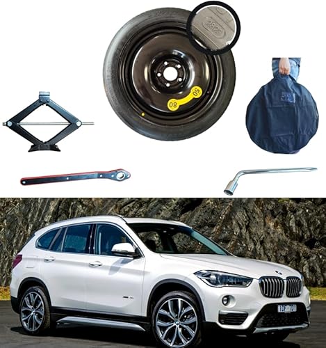 Notrad-satz 18 Zoll kompatibel mit BMW X1 mit Wagenheber, Schlüssel und Tasche (2017>) 145/80R18 von D'ANGELO 1988