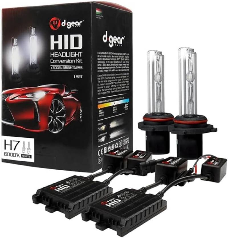Kit Hid H7 C 6000 K weißes Licht von D-GEAR