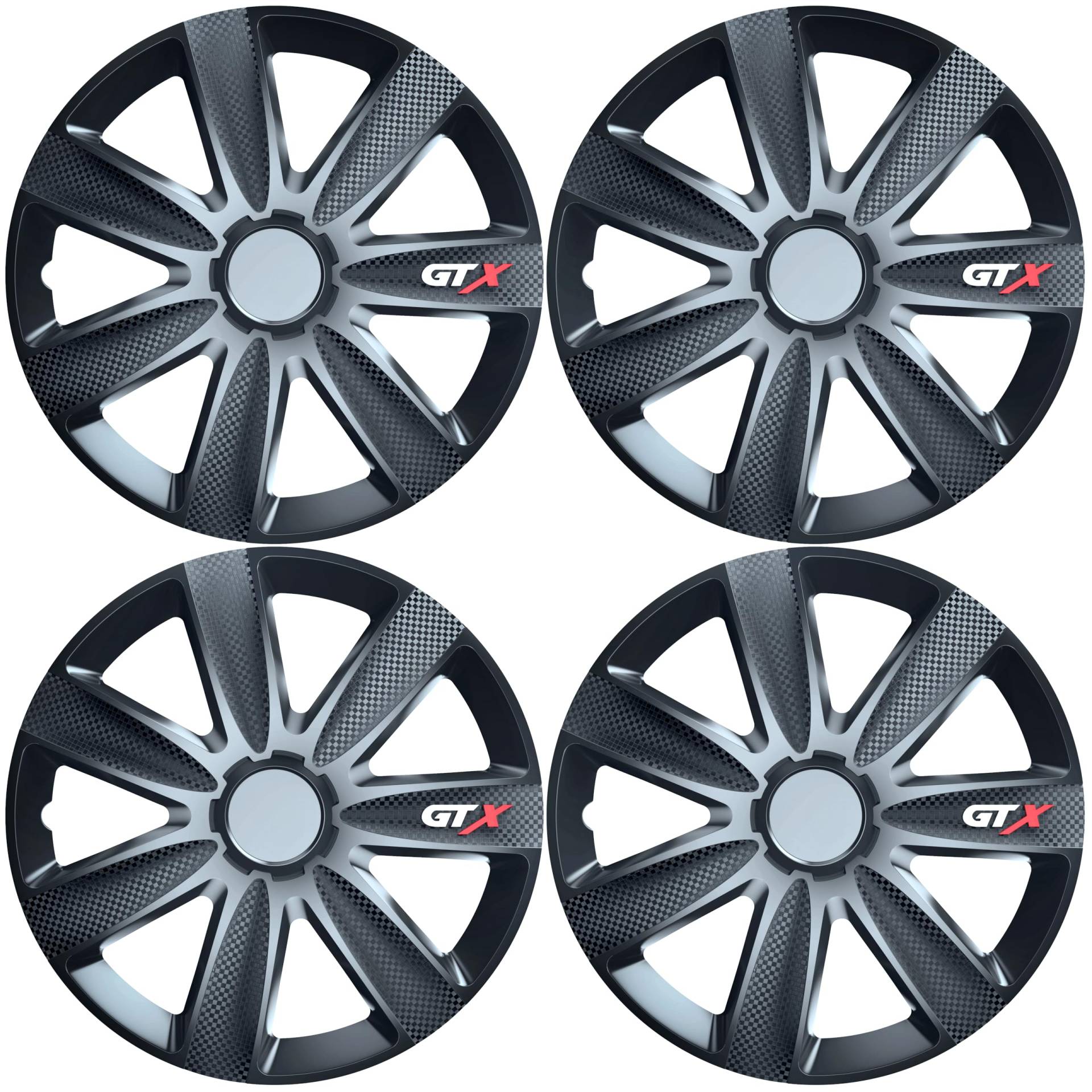 Versaco GTXCARBLK15 Auto Radzierblenden GTX Carbon Black 15" 4er Set Universal passend für die meisten Fahrzeuge Versaco GTXCARBLK15 Auto Radzierblenden GTX Carbon Black 15" 4er Set Universal passend für die meisten Fahrzeuge von VERSACO