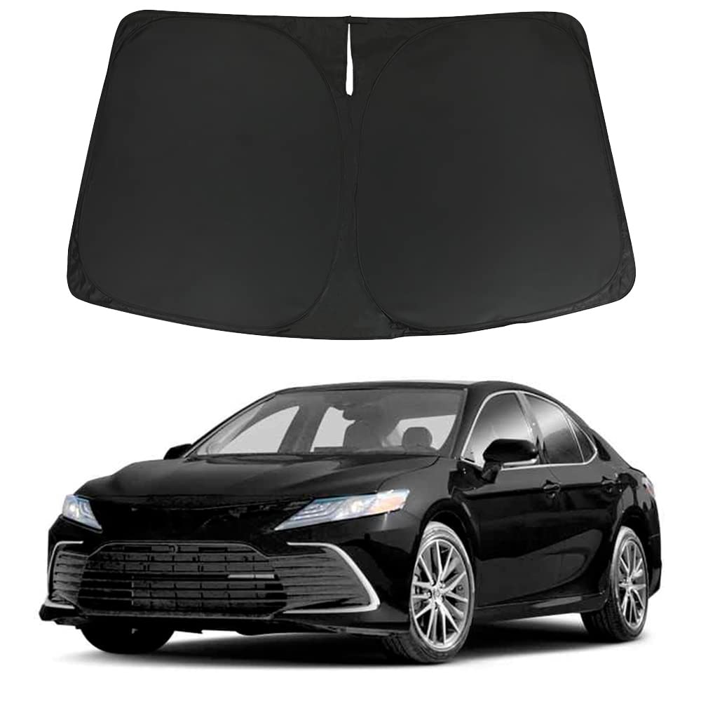 D-Lumina Windschutzscheiben-Sonnenschutz, kompatibel mit 2018 2019 2020 2021 2022 Toyota Camry (LE XLE Hybrid SE XSE) – Faltbarer Sonnenschutz für die Vorderseite von D-Lumina