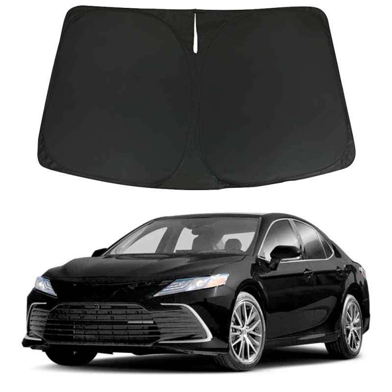D-Lumina Windschutzscheiben-Sonnenschutz, kompatibel mit 2018 2019 2020 2021 2022 Toyota Camry (LE XLE Hybrid SE XSE) – Faltbarer Sonnenschutz für die Vorderseite von D-Lumina