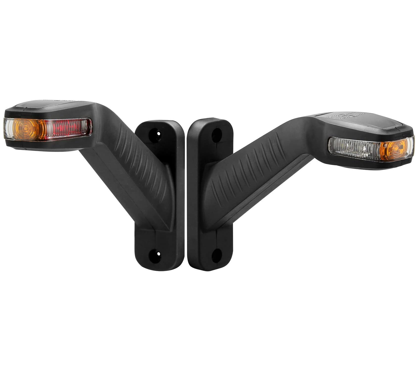 D-TECH 2Stück LED Anhänger Seitenmarkierungsleuchte,LED Positionsleuchten für Anhänger LKW Wohnwagen,ECE Zulassung Begrenzungsleuchten LED Orange 12V 24V Umrissleuchte Bernstein Positionsleuchte von D-TECH