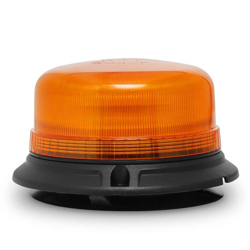 D-TECH Orange LED Rundumleuchte Warnleuchte Mit Magnet,12/24V LED Amber Warnleuchte Mit 3.6m Kable,Auto LED Warnleuchte,Traktor LED Blinkleuchte,ECE R65 R10 Zulassung,3 Blinkmodus LED blinklicht von D-TECH