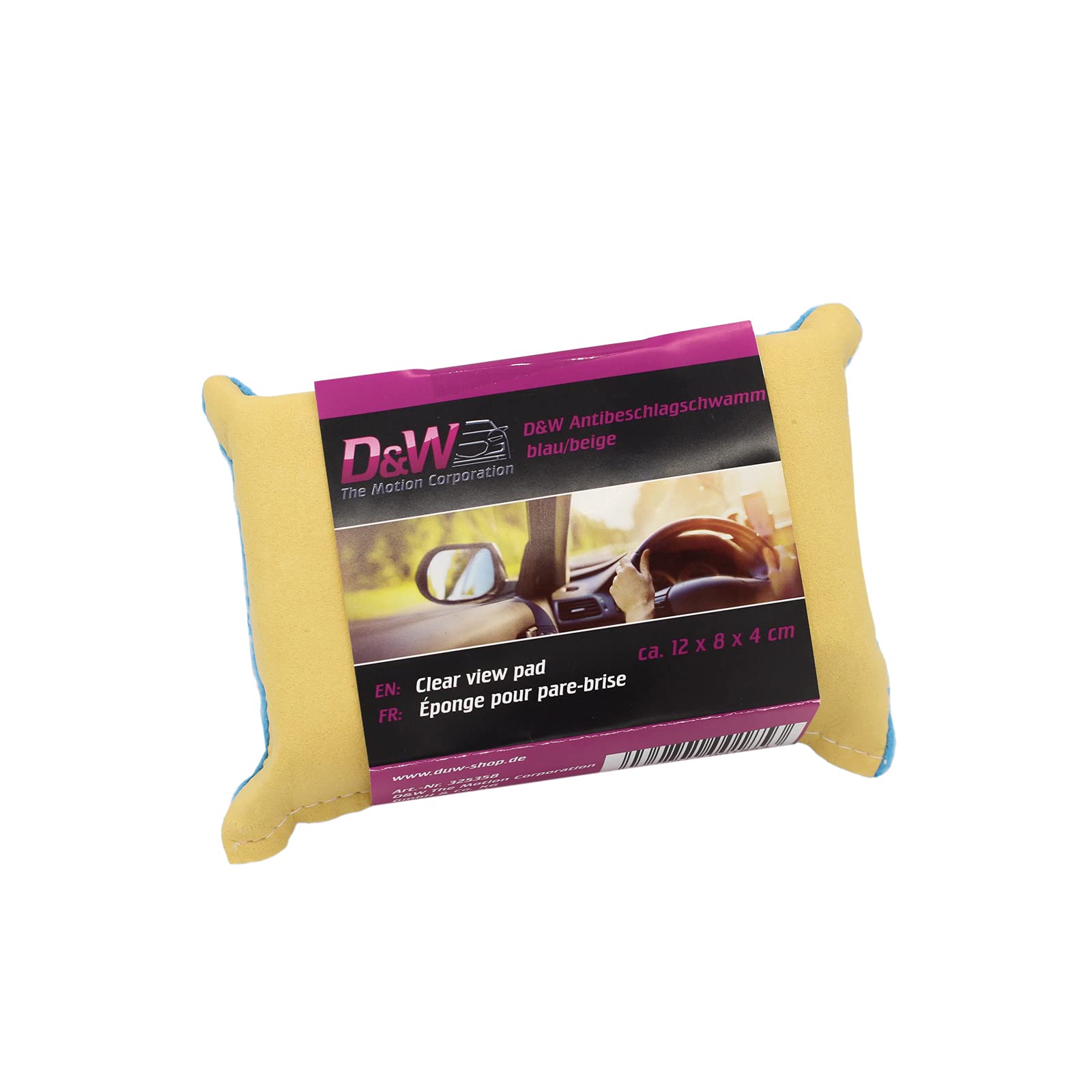 D&W The Motion Corporation DuW Antibeschlagschwamm | Blau/beige 12x8x4 | Für Scheiben Im Auto | Gegen Beschlagene Scheiben | Scheibenschwamm Zweiseitig | Fensterschwamm D&W The Motion Corporation DuW Antibeschlagschwamm | Blau/beige 12x8x4 | Für Scheiben Im Auto | Gegen Beschlagene Scheiben | Scheibenschwamm Zweiseitig | Fensterschwamm von D&W The Motion Corporation