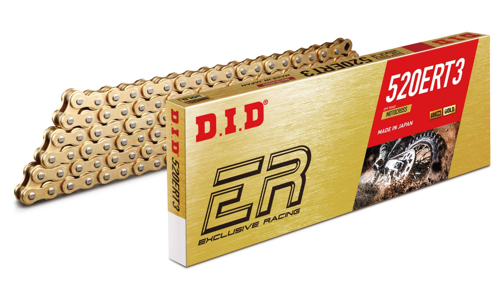 D.I.D Kette Did 520ERT3 mit 136 Gliedern Gold von D.I.D