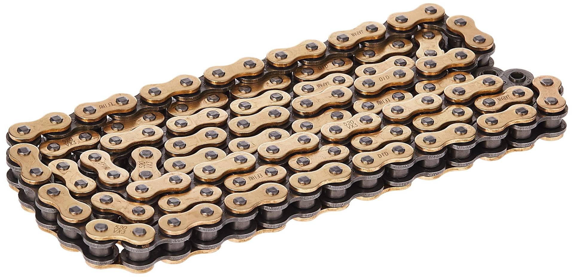 DID 520VX3 Gold X-Ring Kette 114 Glieder DID 520VX3 Gold X-Ring Kette 114 Glieder von D.I.D