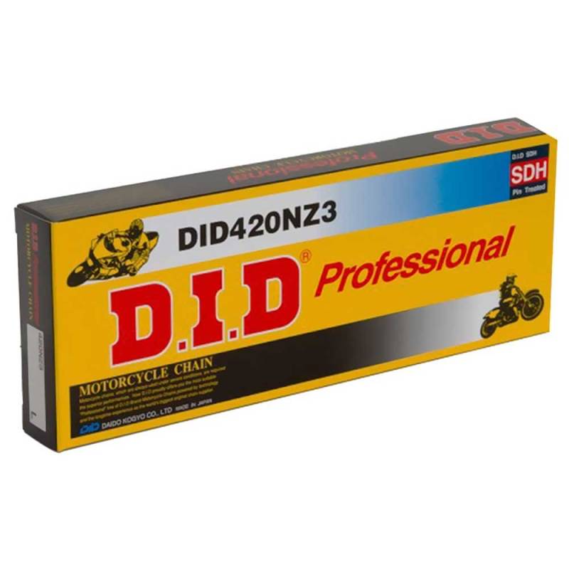 DID Kette 420 NZ3, 78 Glieder (Standard), offen mit Clipschloss von D.I.D