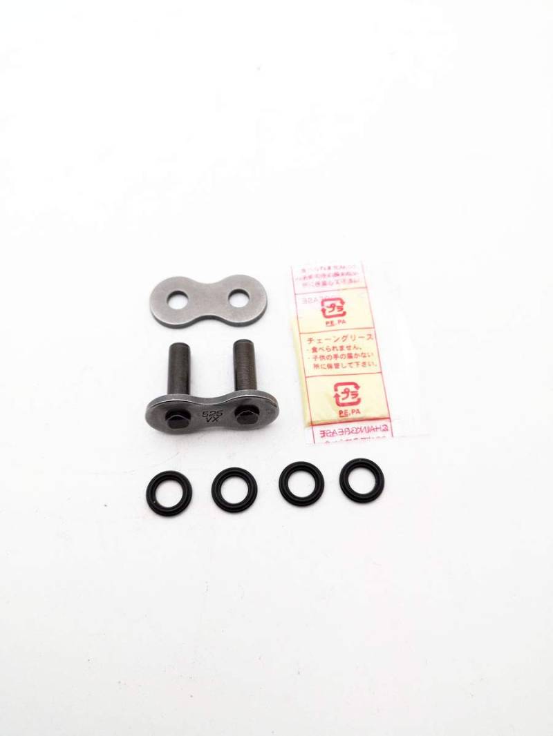 DID Kettenschloss Hohl-Nietschloss 525VX doppelt verstärkt X-Ring Stahlfarben von D.I.D Racing Chain