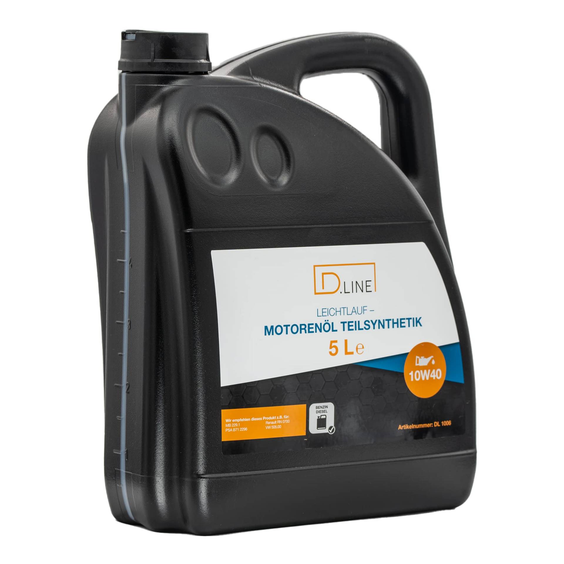 D.LINE Motorenöl, LEICHTLAUF-TEILSYNTHETIK | 10W-40 (1x 5 Liter) von D.LINE