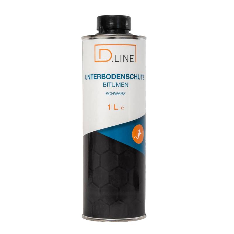 D.LINE Unterbodenschutz UBS Bitumen schwarz 1 Liter Spritzpistolendose (1x 1 Liter) von D.LINE